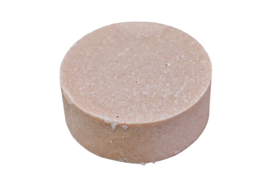 Round beige stone on a transparent background